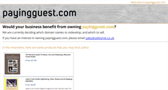 Desktop Screenshot of payingguest.com